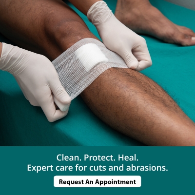 Professional Treatment for Cuts and Abrasions